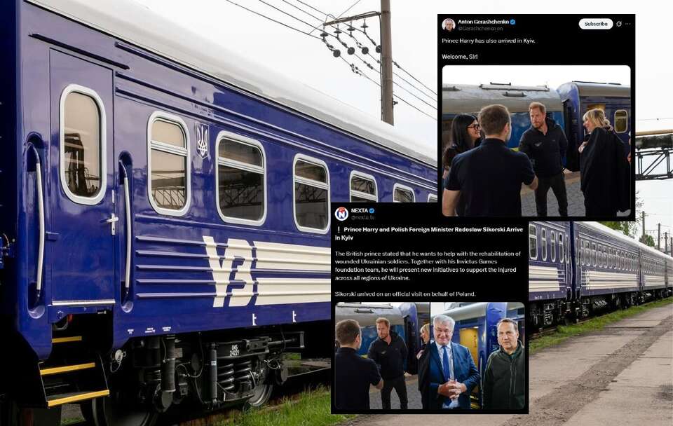 Książę Harry z wizytą w Kijowie / autor: X/@Ukrzaliznytsia/X