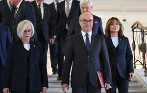 Na zdjęciu Włodzimierz Czarzasty i Monika Wielichowska w Sejmie / autor: PAP/Radek Pietruszka