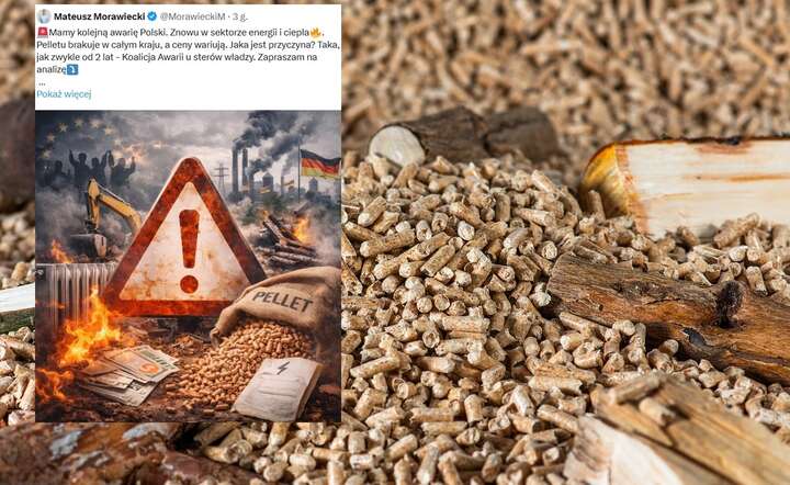 Mateusz Morawiecki: Mamy kolejną awarię Polski. Pelletu brakuje w całym kraju, a ceny wariują / autor: Pixabay / X @MorawieckiM - screen