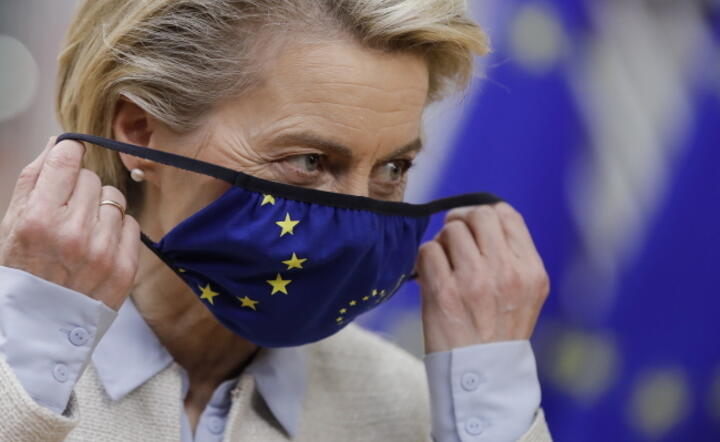 Ursula von der Leyen, Specjalna rada UE w Brukseli / autor: PAP/EPA/OLIVIER HOSLET / POOL