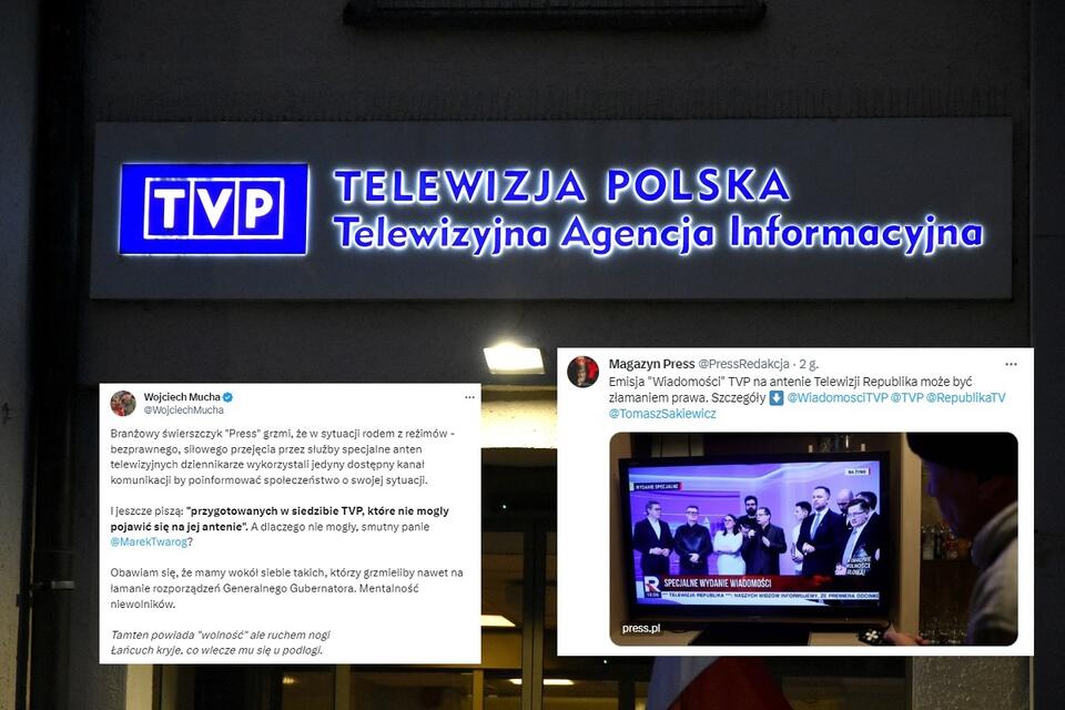 Na zdjęciu siedziba TVP i TAI przy Placu Powstańców Warszawy / autor: Fratria; X/Magazyn Press/Wojciech Mucha