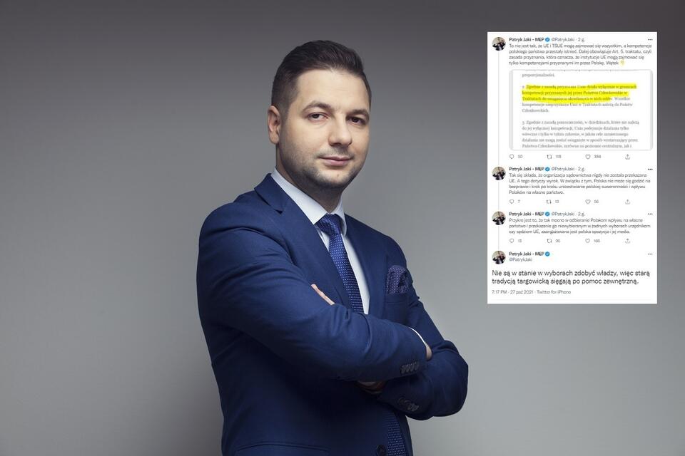 Patryk Jaki / autor: Fratria/Twitter