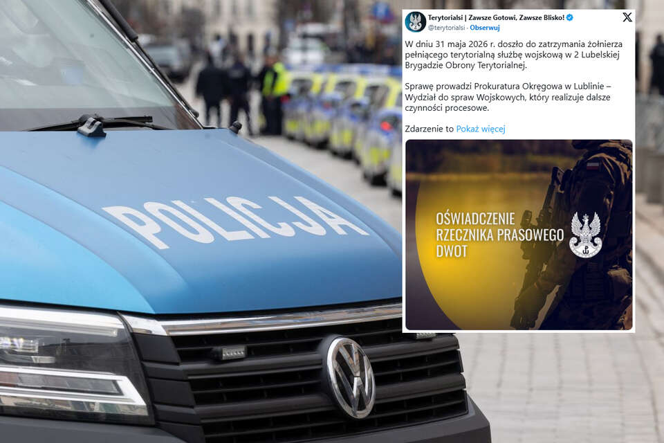 47-letni żołnierz Wojsk Obrony Terytorialnej miał oblać benzyną i podpalić dwudziestokilkuletniego mężczyznę. / autor: Fratria/X