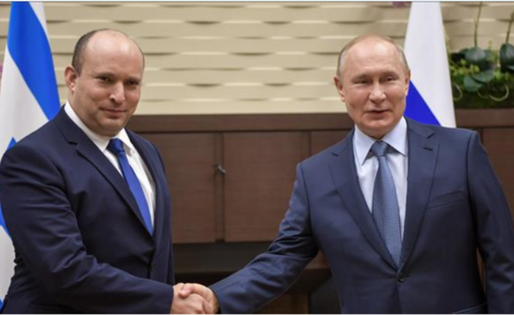 spotkanie premiera Izraela Naftali Benneta z Władimirem Putinem / autor: eli barbur / Twitter