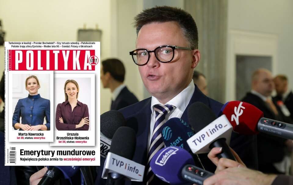 Hołownia o okładce "Polityki": Wara od naszych żon i bliskich