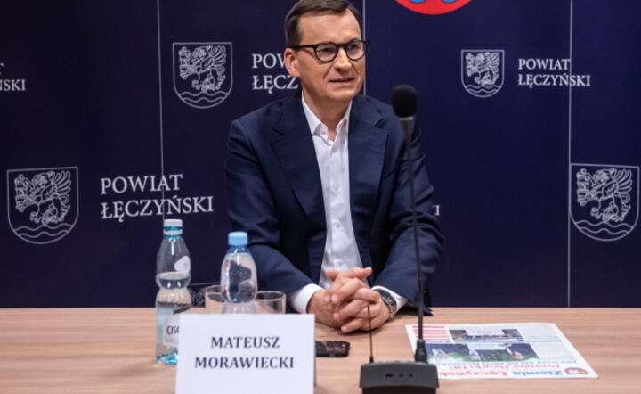Mateusz Morawiecki podczas spotkania z sympatykami PiS w w Łęcznej / autor: PAP/Wojtek Jargiło