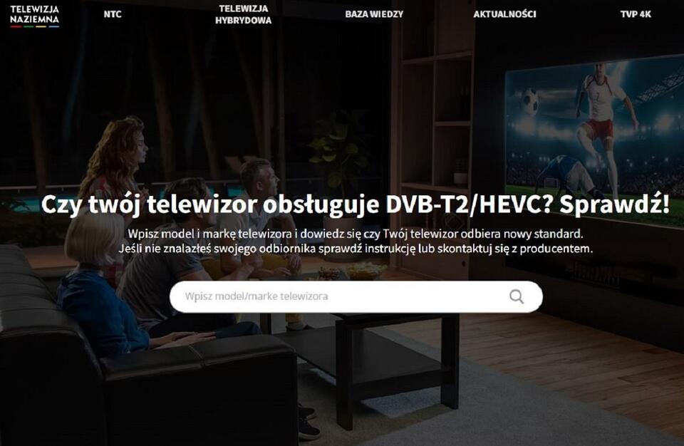 Telewizja Polska przypomina, nowy standard się zaczyna! / autor: screenshot telewizjanaziemna.pl