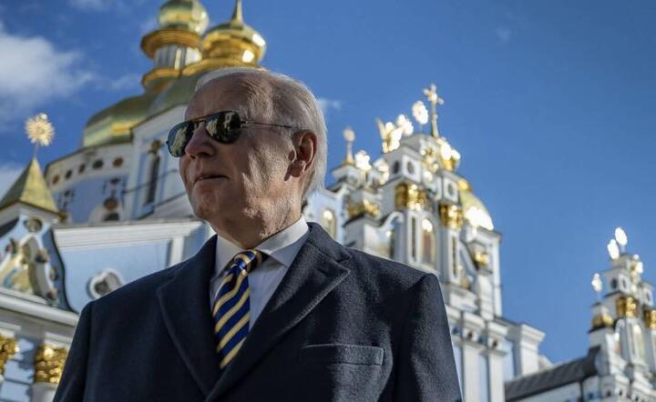 Joe Biden w Kijowie  / autor: PAP/Newcom/UKRAINIAN PRESIDENTIAL PRESS OFF