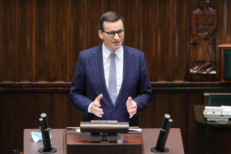 Premier Morawiecki w Sejmie / autor: PAP/Paweł Supernak