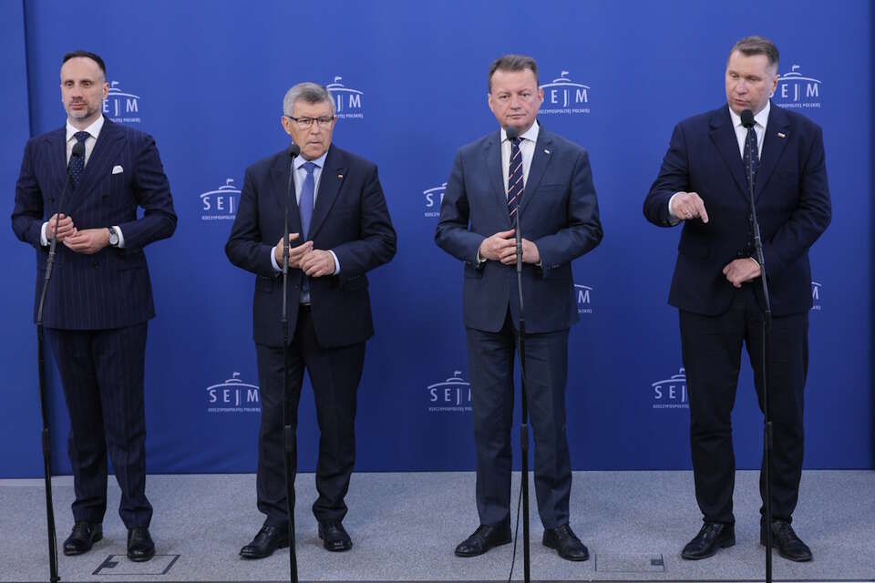 Konferencja prasowa PiS / autor: PAP/Rafał Guz