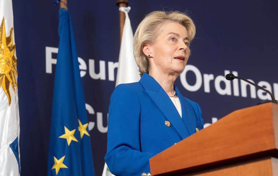 Ursula von der Leyen / autor: PAP/EPA/SOFIA TORRES