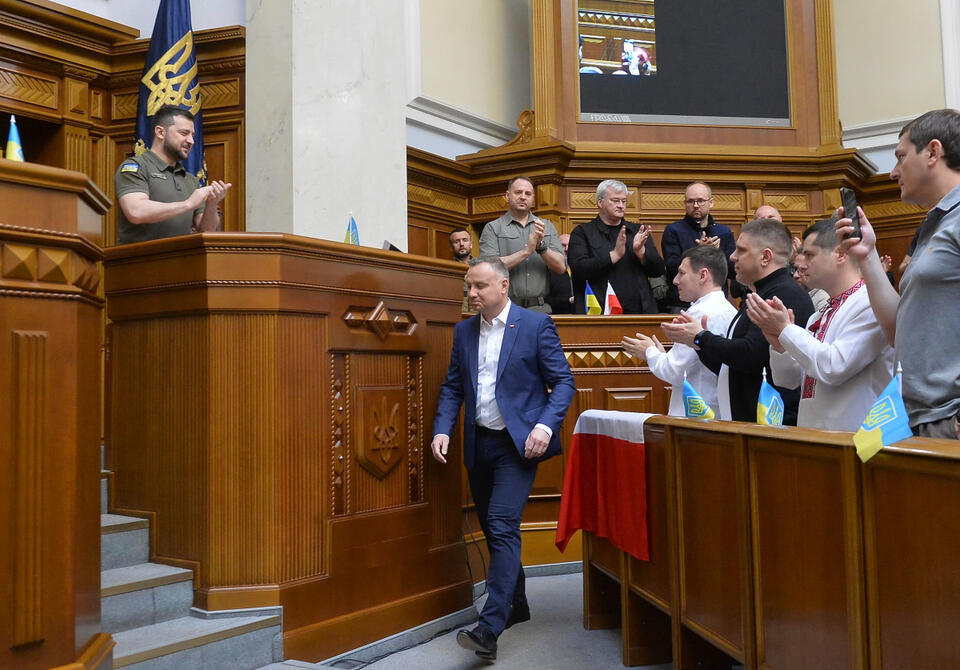 Prezydent Duda w Kijowie  / autor: EPA/ANDRII NESTERENKO