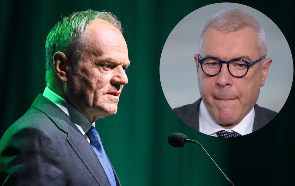 Donald Tusk powiedział, że nie interesuje go to, co Roman Giertych robił wcześniej, bo jest bardzo zajęty. / autor: PAP/Andrzej Jackowski/Fratria