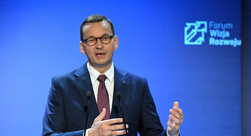 Premier Mateusz Morawiecki przemawia podczas III edycji Forum Wizja Rozwoju w Gdyni / autor: PAP/Adam Warżawa