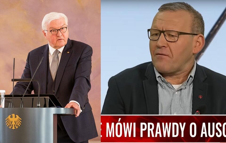 Frank-Walter Steinmeier/Prof. Bogdan Musiał / autor: PAP/EPA/Screen/wPolsce.pl