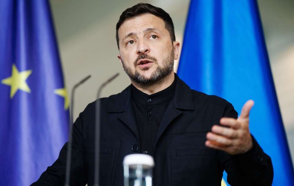 Wołodymyr Zełenski  / autor: PAP/EPA/CLEMENS BILAN