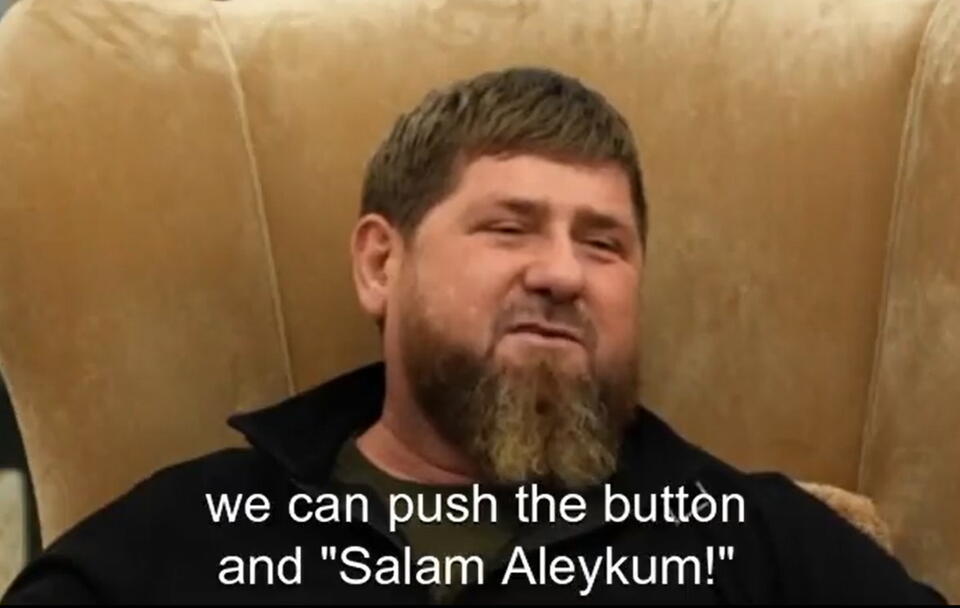 Ramzan Kadyrow  / autor: Screenshot Twitter 