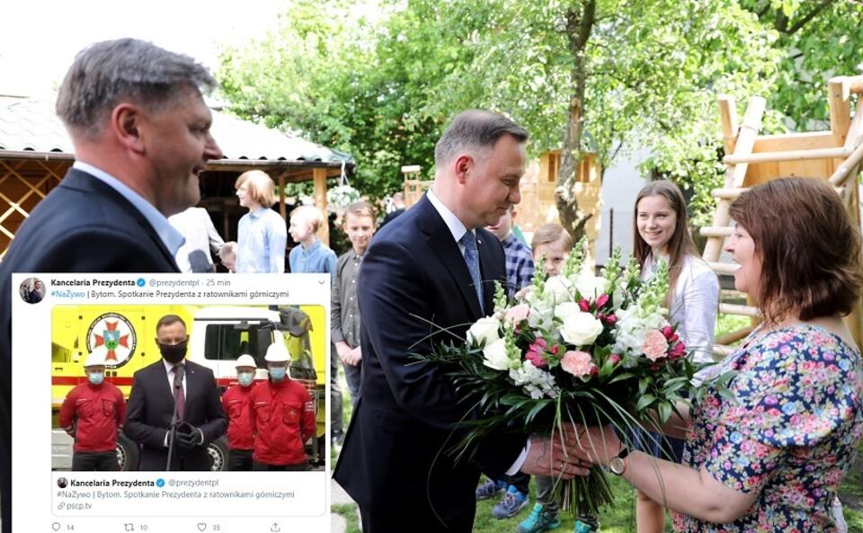 Prezydent Andrzej Duda  / autor: KPRP/Jakub Szymczuk/Screen/Twitter