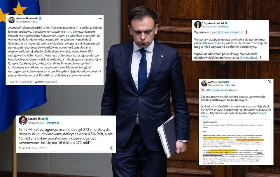 Minister finansów Andrzej Domański / autor: Fratria/X