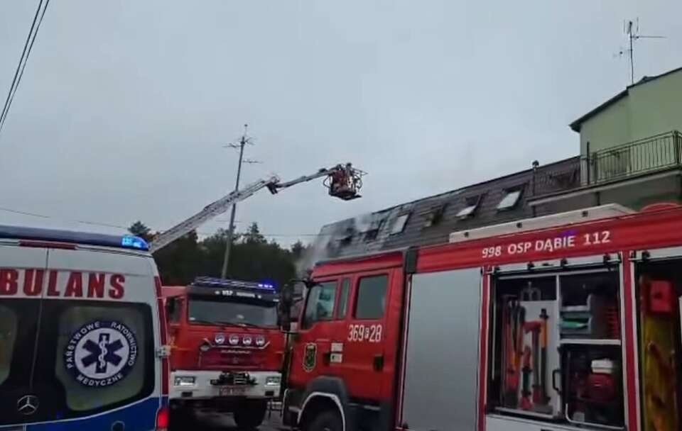 Miejsce pożaru  / autor: KP PSP w Krośnie Odrzańskim