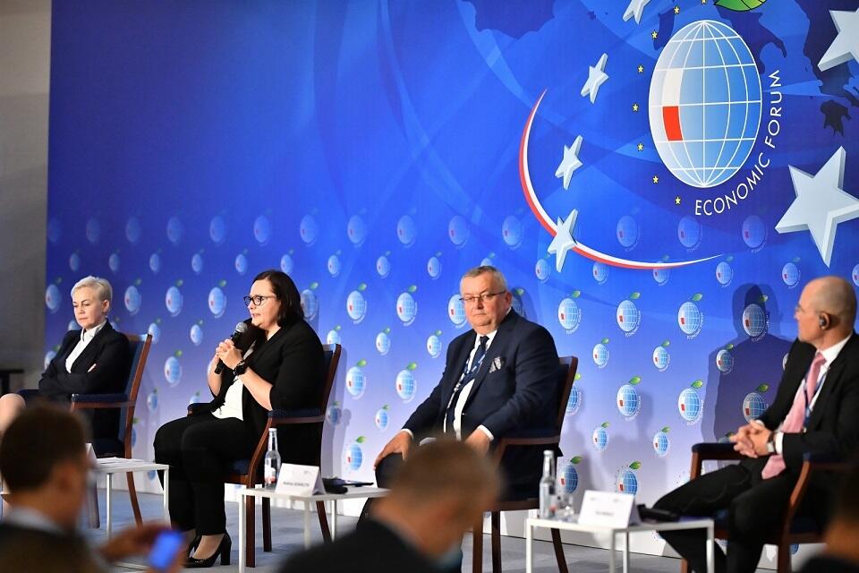 Druga od lewej: minister funduszy i polityki regionalnej Małgorzata Jarosińska-Jedynak / autor: PAP/Sebastian Borowski