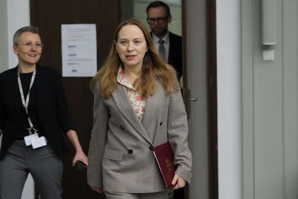 Na zdjęciu Katarzyna Pełczyńska-Nałęcz w siedzibie MFiPR w Warszawie / autor: PAP/Rafał Guz