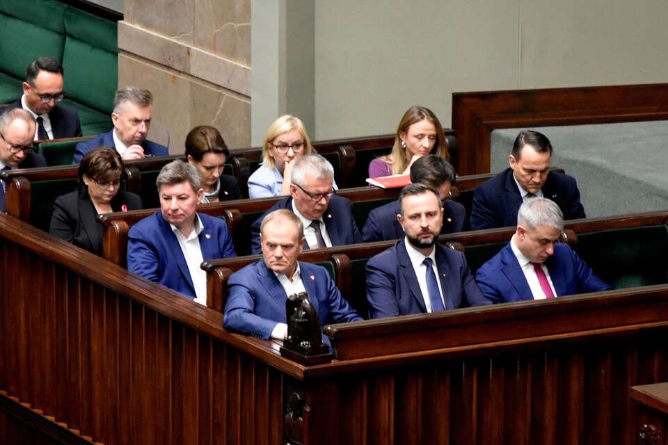 Rząd podczas posiedzenia Sejmu / autor: Fratria