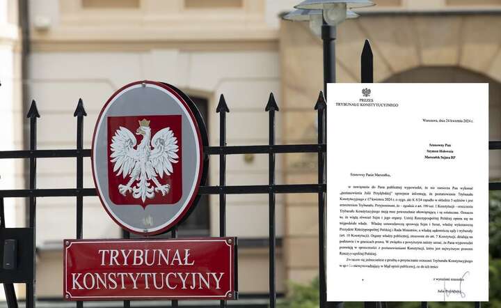 Prezes Trybunału Konstytucyjnego Julia Przyłębska wystosowała w tej sprawie pismo do marszałka Sejmu / autor: Fratria / X - screen