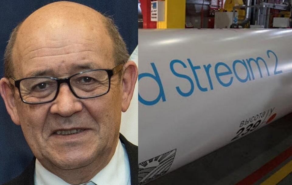 Jean-Yves Le Drian/Nord Stream 2 / autor: commons.wikimedia.org