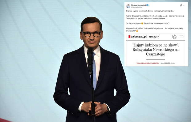Mateusz Morawiecki komentuje tekst "Gazety Wyborczej" / autor: Fratria