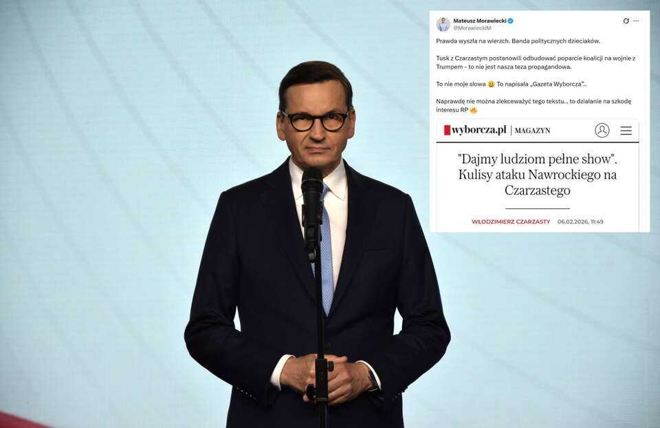 "GW" o Czarzastym. Morawiecki: "Banda politycznych dzieciaków"