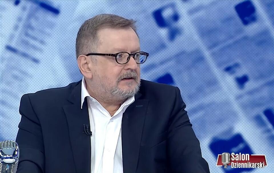 Stanisław Janecki w "Salonie Dziennikarskim" / autor: TVP Info (screen)