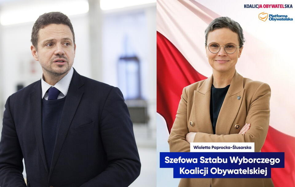 Rafał Trzaskowski, Wioletta Paprocka-Ślusarska / autor: Fratria/Facebook: Platforma Obywatelska