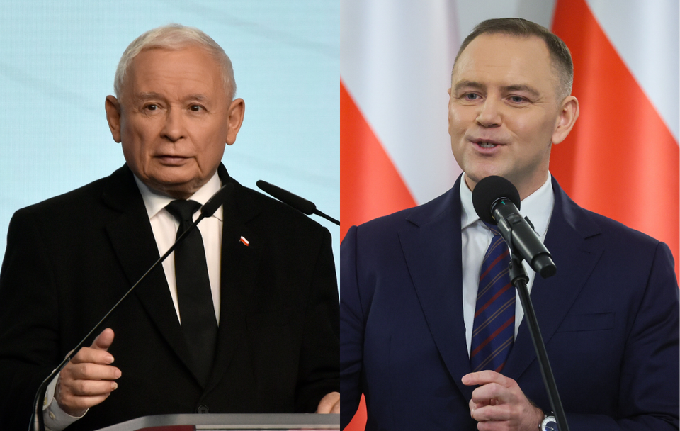 Jarosław Kaczyński i Karol Nawrocki / autor: Fratria/PAP/Leszek Szymański