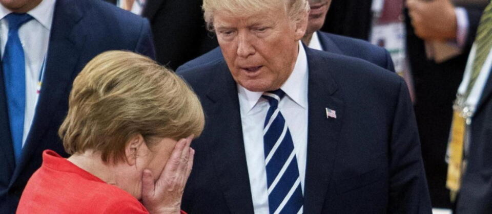 Merkel i Trump na szczycie G20 / autor: YouTube/screenshot/ARD