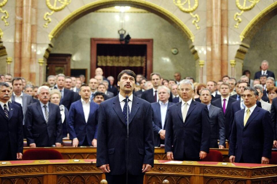 Janos Ader składa przysięgę, PAP/EPA