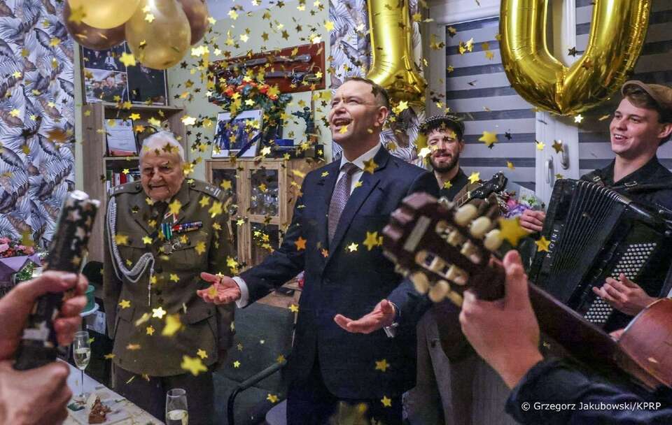 Prezydent świętował 101. urodziny legendarnego żołnierza! / autor: Grzegorz Jakubowski/KPRP
