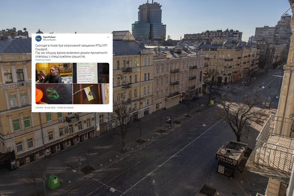 Puste ulice Kijowa / autor: PAP/EPA