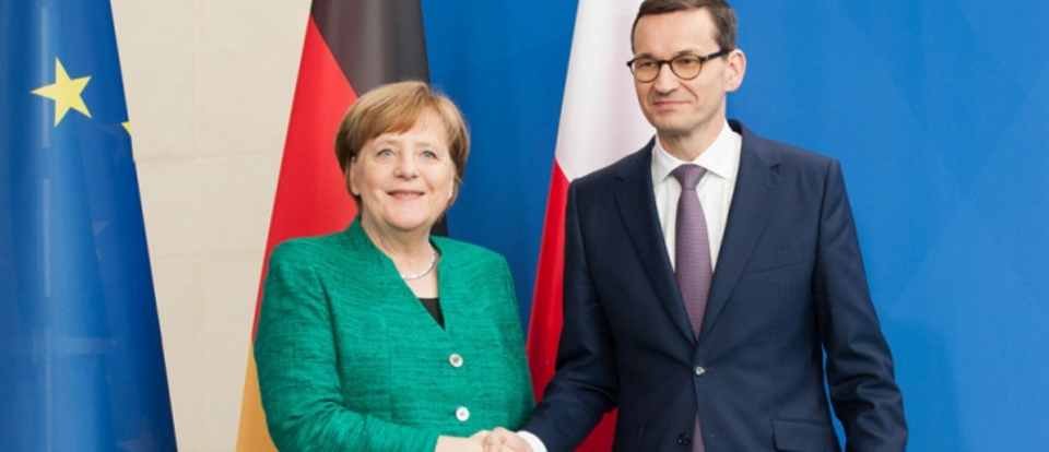 Kanclerz Merkel i premier Morawiecki / autor: Fot. Kompala/KPRM