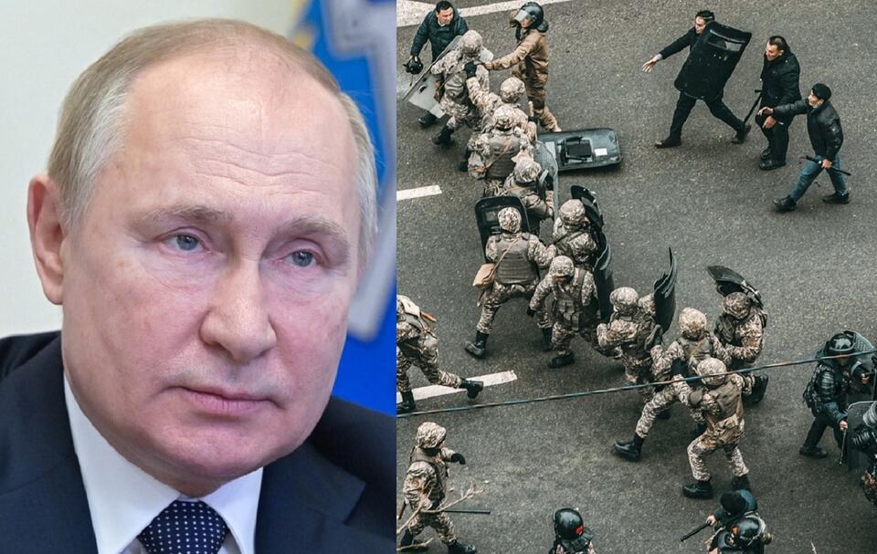Władimir Putin/Protesty w Kazachstanie / autor: PAP/EPA