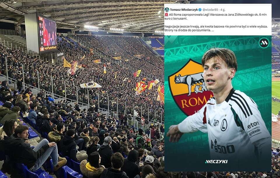 AS Roma / Jan Ziółkowski / autor: Vincenzo.togni, CC BY-SA 4.0 <https://creativecommons.org/licenses/by-sa/4.0>, via Wikimedia Commons /// Meczyki.pl