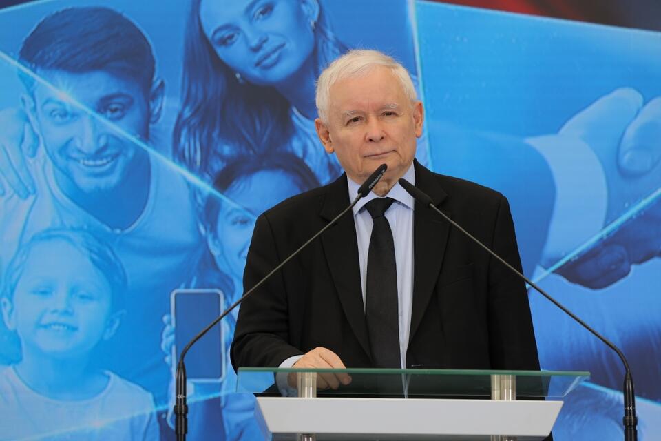 Prezes Jarosław Kaczyński  / autor: Fratria