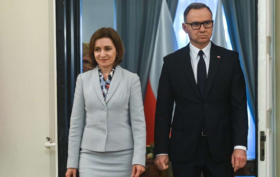 Maia Sandu i Andrzej Duda / autor: PAP/Piotr Nowak