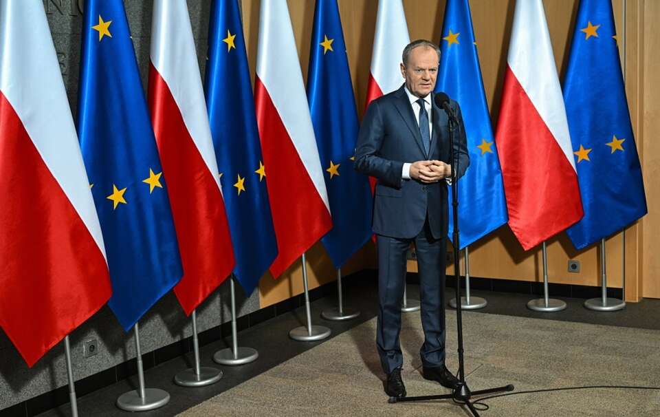 Konferencja premiera Donalda Tuska / autor: PAP/Radek Pietruszka