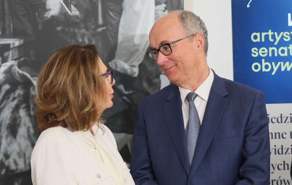 Marszałek Senatu Małgorzata Kidawa-Błońska i marszałek Sejmu Włodzimierz Czarzasty. / autor: PAP/Leszek Szymański
