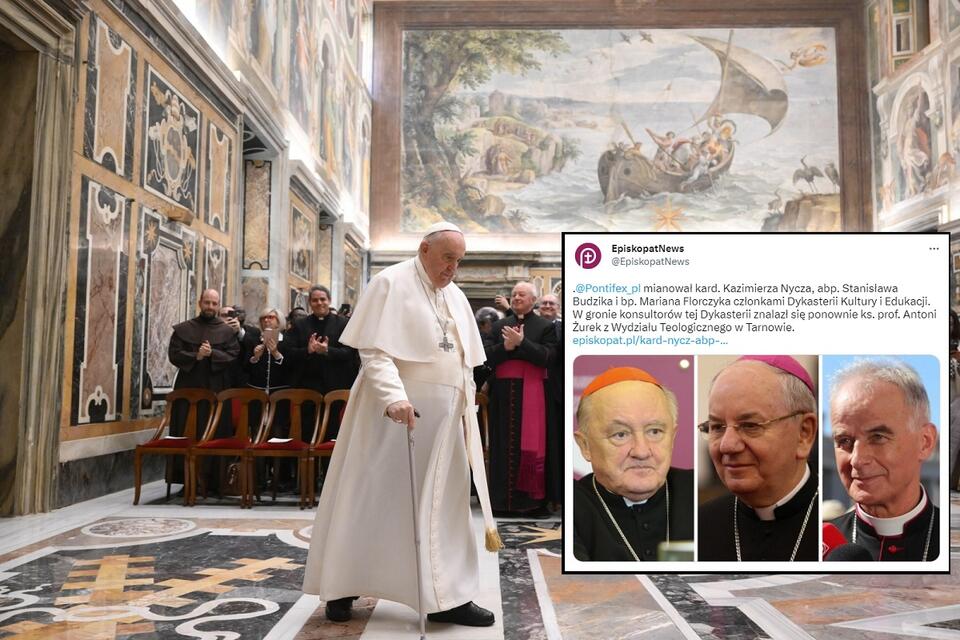 papież Franciszek / autor: PAP/EPA/VATICAN MEDIA HANDOUT; Twitter/EpiskopatNews