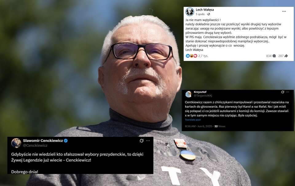 Lech Wałęsa / autor: Fratria/X