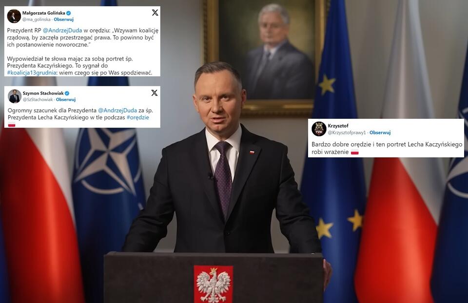 Orędzie prezydenta Andrzeja Dudy  / autor: screenshot YouTube Kancelaria Prezydenta 