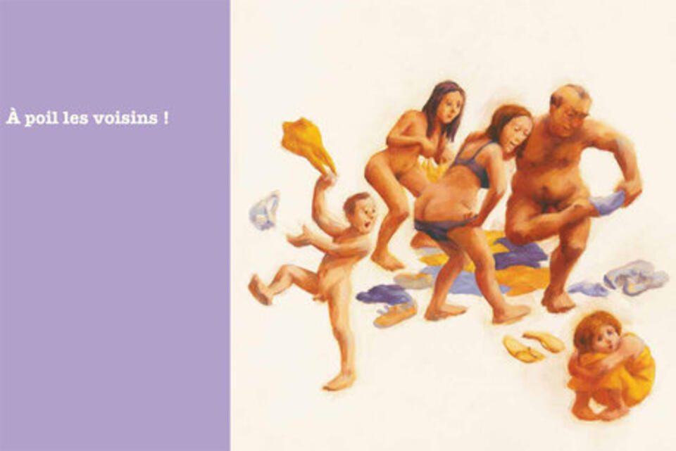 © "Tous à poil", Marc Daniau i Claire Franek – Wydawnictwo Rouergue, 2011