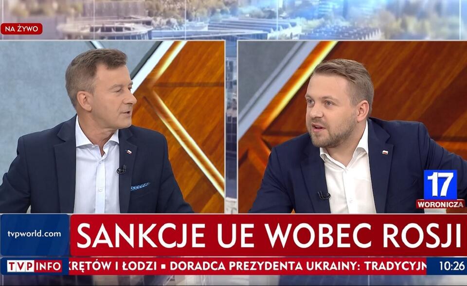 Dyskusja w programie "Woronicza 17" / autor: screen TVP Info